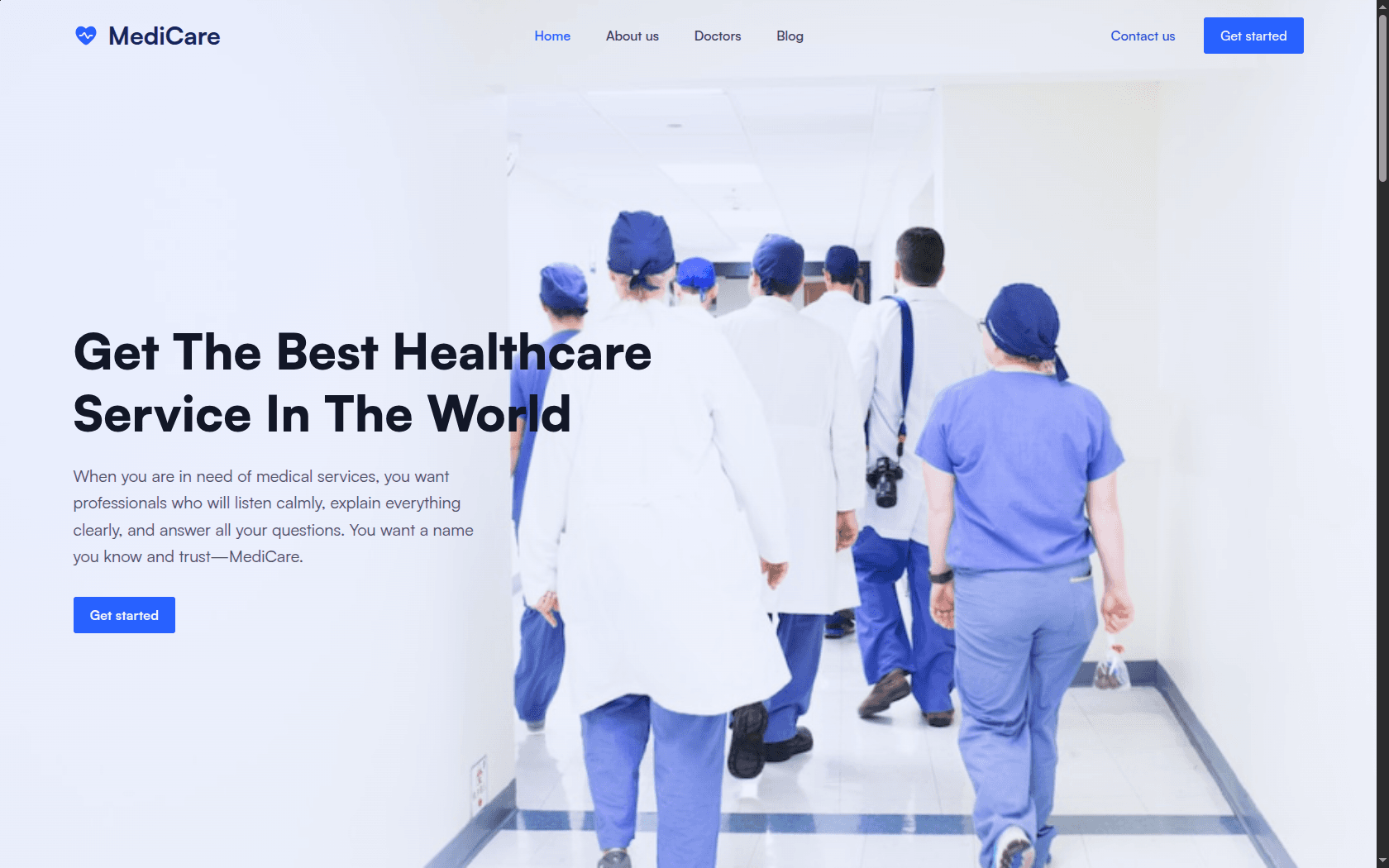 MediCare - Healthcare Platform project by Wisdom Adele showcasing Healthcare, Hospital, Virtual Consultation technologies
